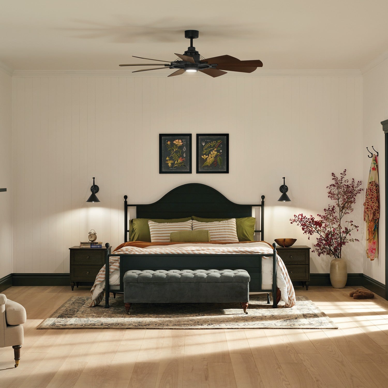 Kichler - 300260DBK - 60"Ceiling Fan - Gentry - Distressed Black