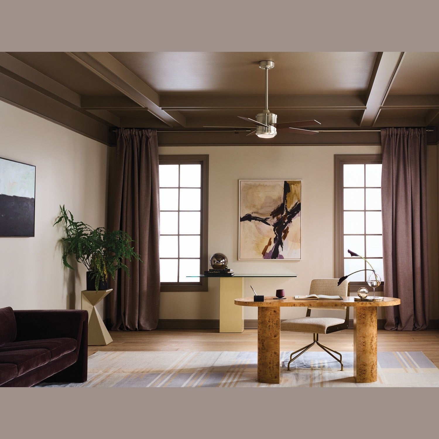 Kichler - 300048BSS - 48"Ceiling Fan - Brahm - Brushed Stainless Steel