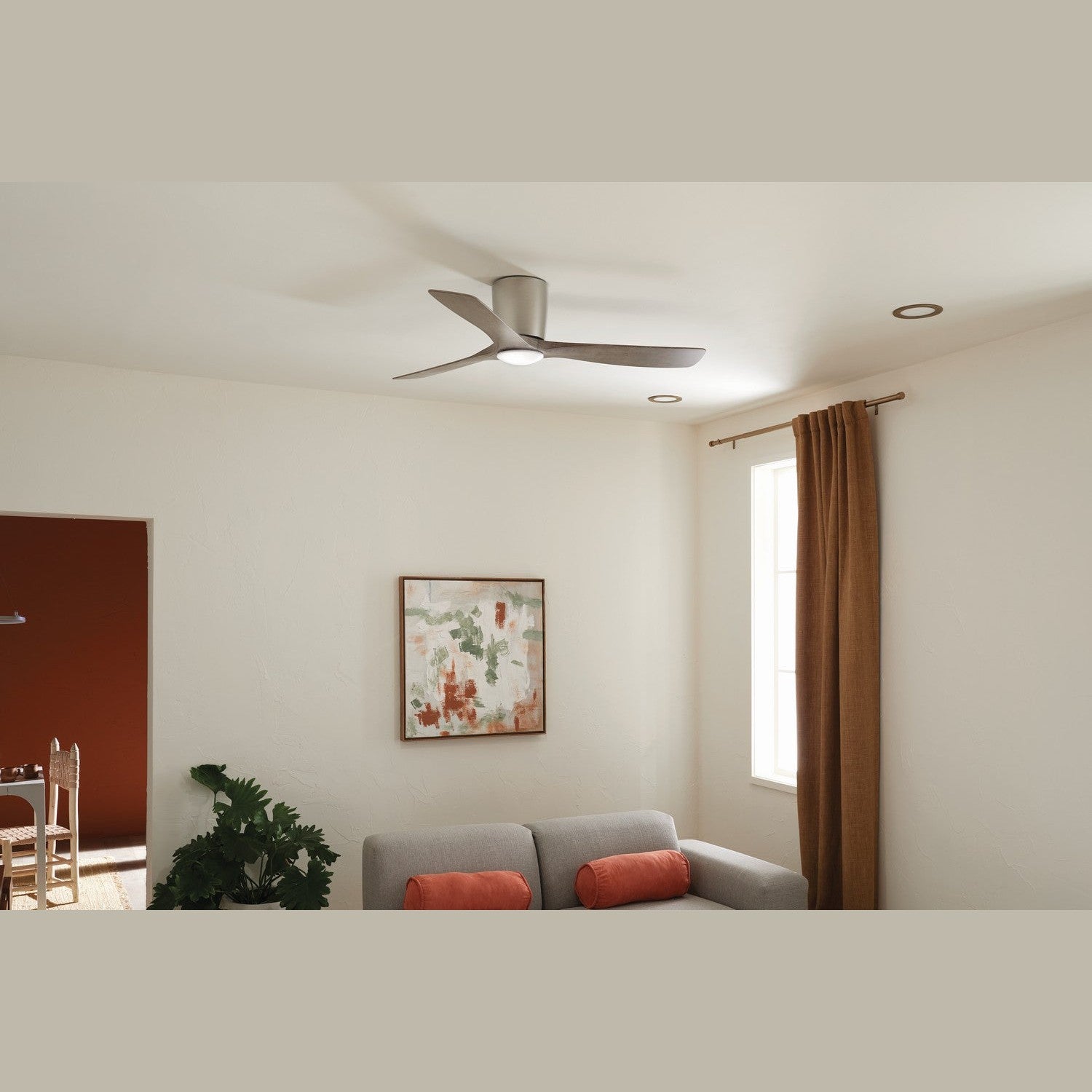 Kichler - 300154NI - 54"Ceiling Fan - Volos - Brushed Nickel