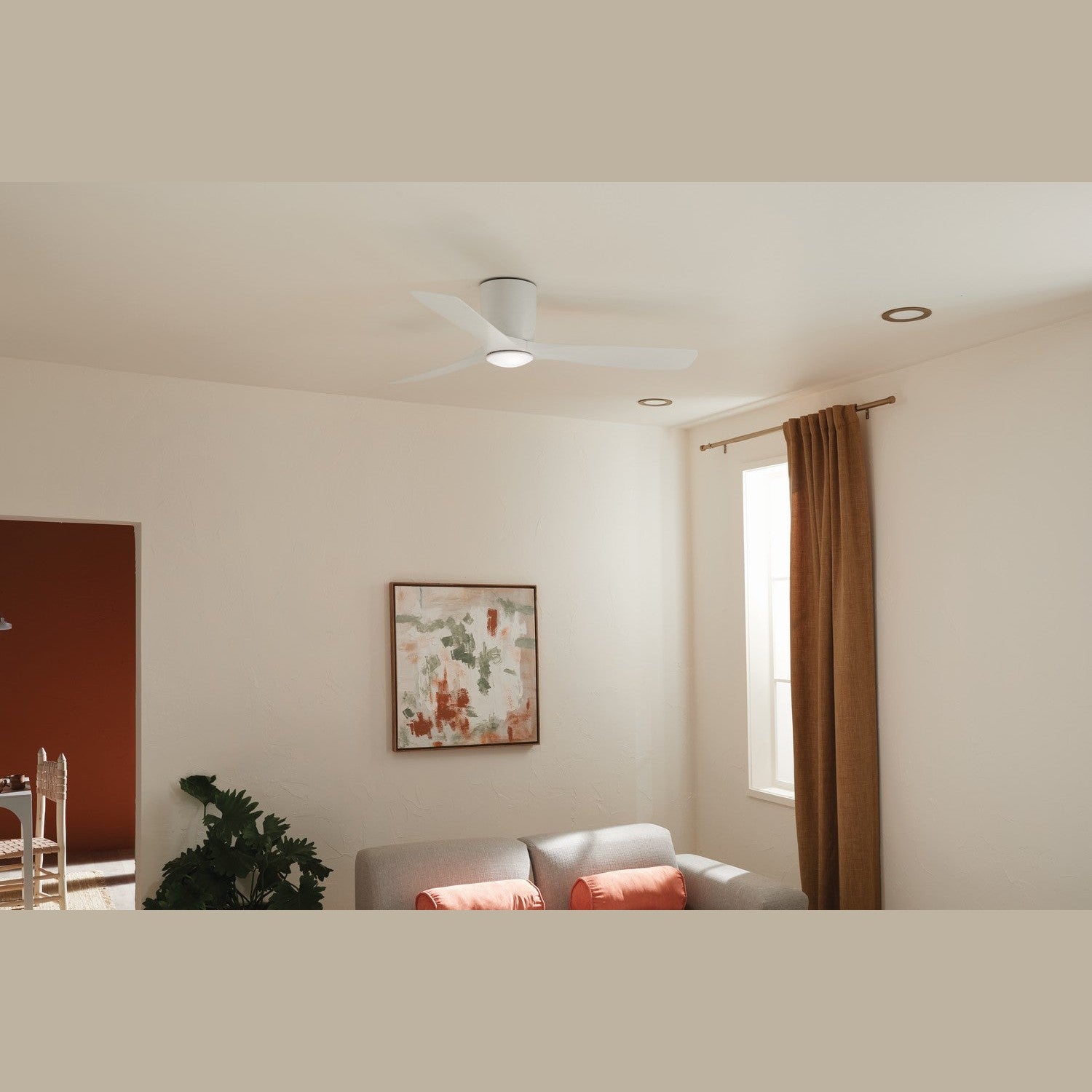 Kichler - 300154MWH - 54"Ceiling Fan - Volos - Matte White