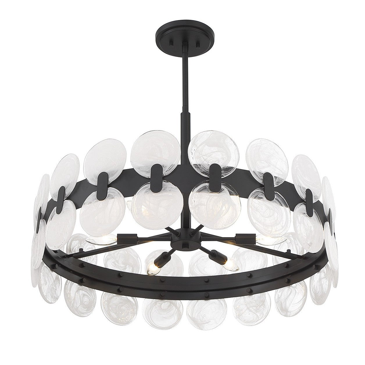 Savoy House - 1-3720-6-89 - Six Light Chandelier - Boca - Matte Black