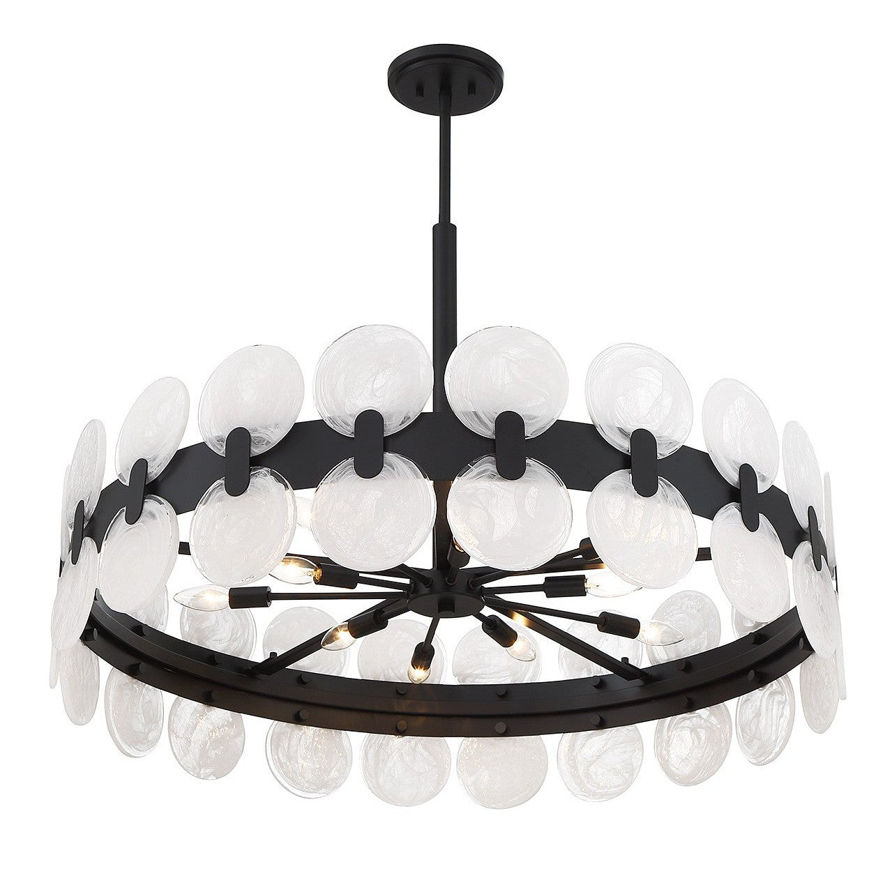 Savoy House - 1-3722-10-89 - Ten Light Chandelier - Boca - Matte Black