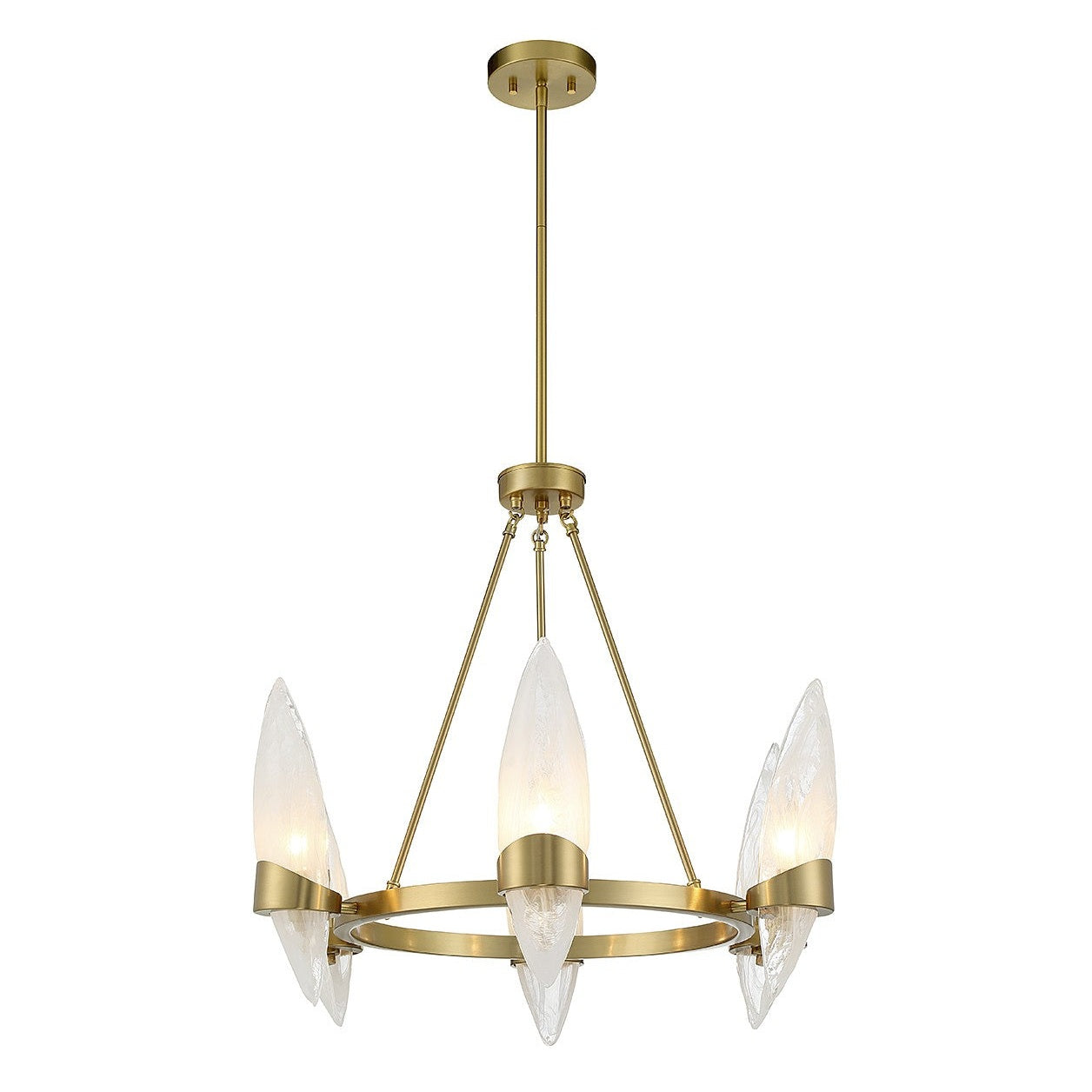 Savoy House - 1-5500-6-322 - Six Light Chandelier - Nouvel - Warm Brass