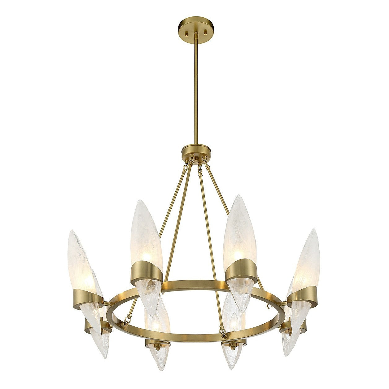 Savoy House - 1-5502-8-322 - Eight Light Chandelier - Nouvel - Warm Brass