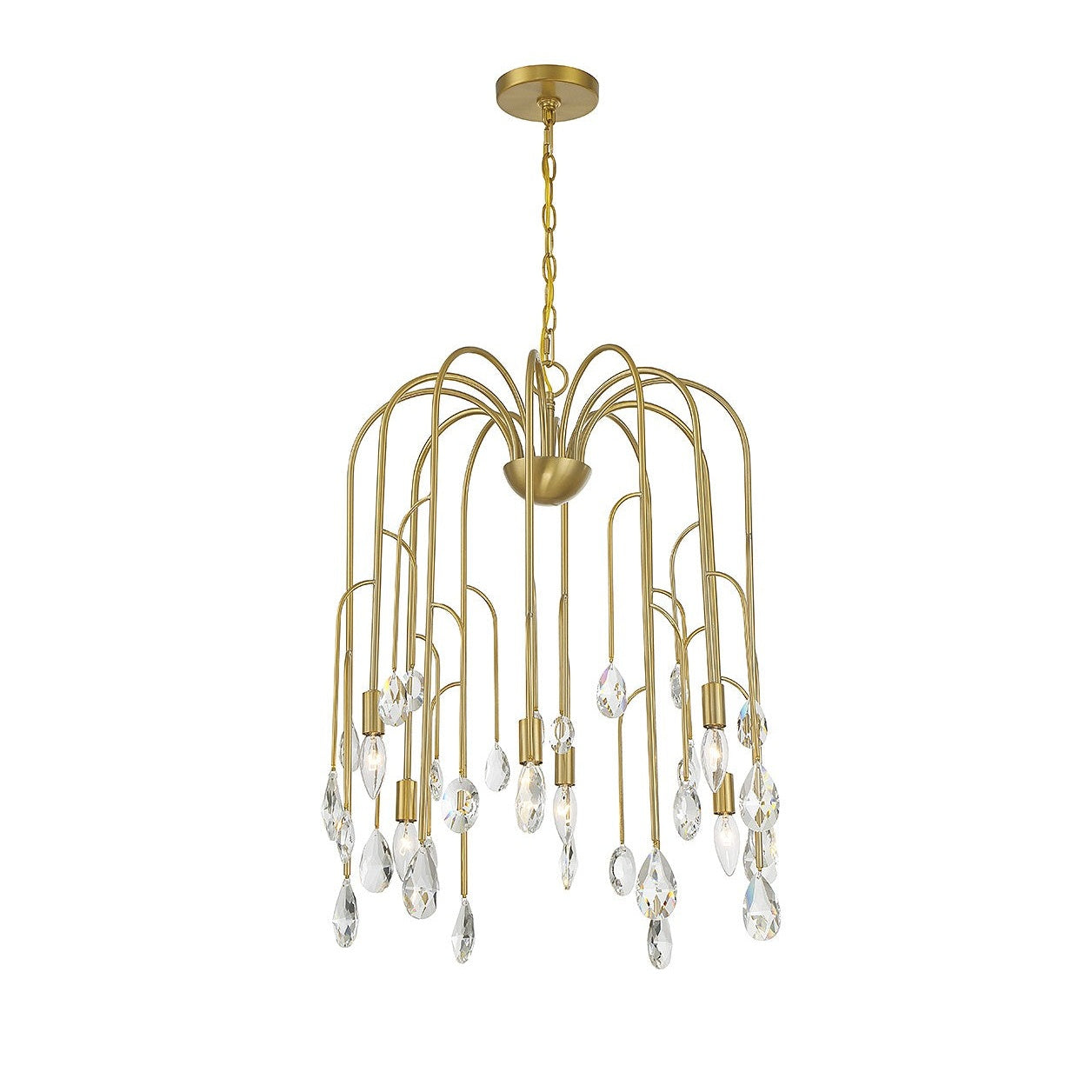 Savoy House - 1-6686-6-127 - Six Light Chandelier - Anholt - Noble Brass