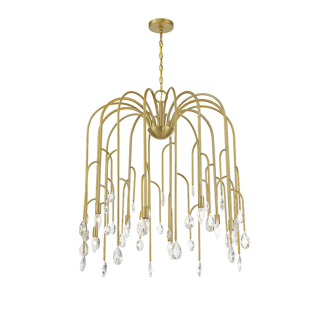 Savoy House - 1-6688-8-127 - Eight Light Chandelier - Anholt - Noble Brass