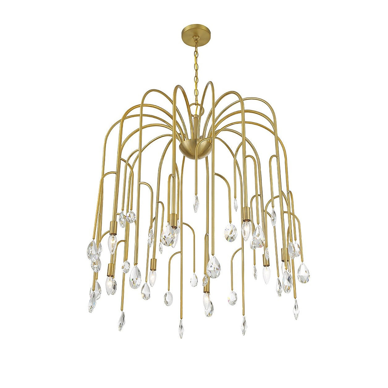 Savoy House - 1-6688-8-127 - Eight Light Chandelier - Anholt - Noble Brass