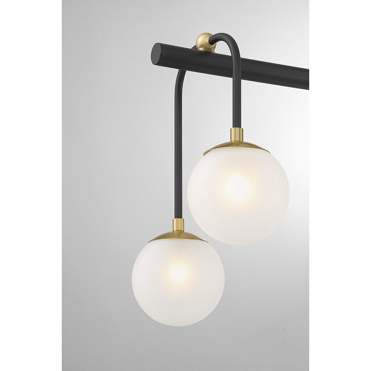 Savoy House - 1-6699-8-143 - Eight Light Linear Chandelier - Couplet - Matte Black with Warm Brass
