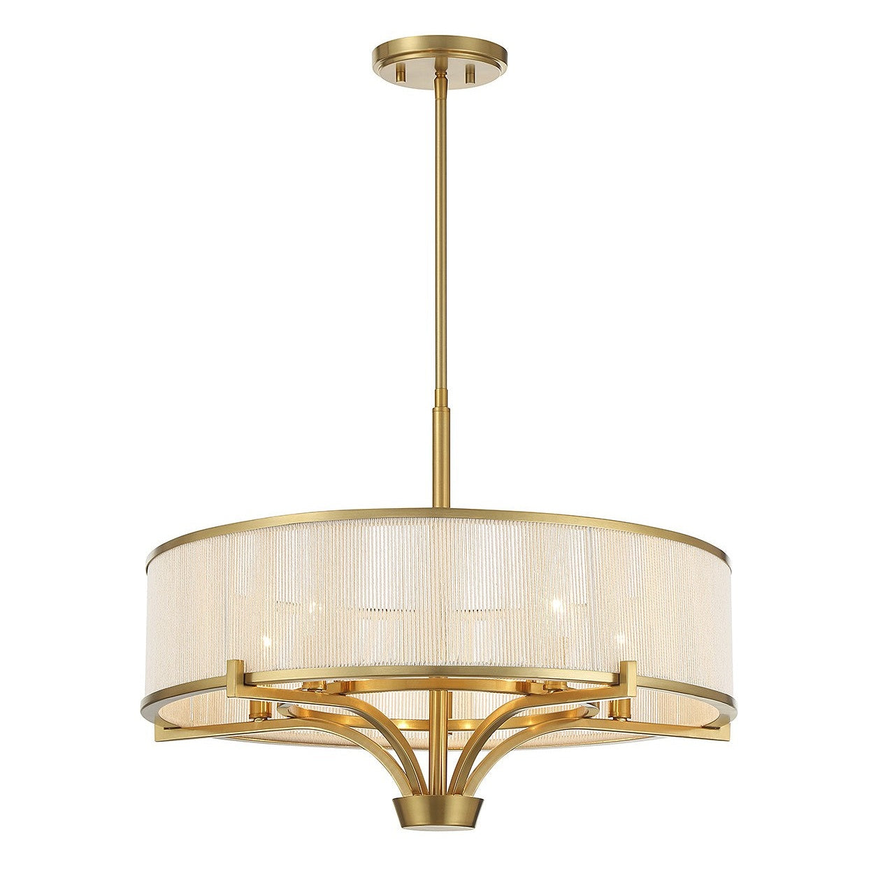 Savoy House - 1-7751-5-322 - Five Light Chandelier - Wynwood - Warm Brass