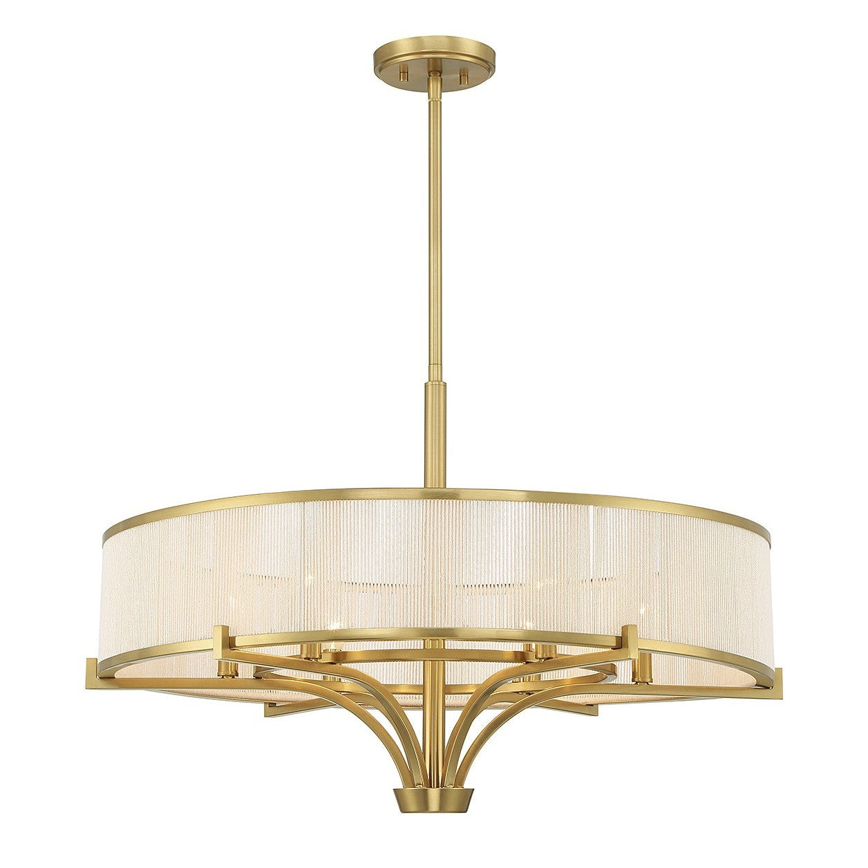 Savoy House - 1-7752-6-322 - Six Light Chandelier - Wynwood - Warm Brass