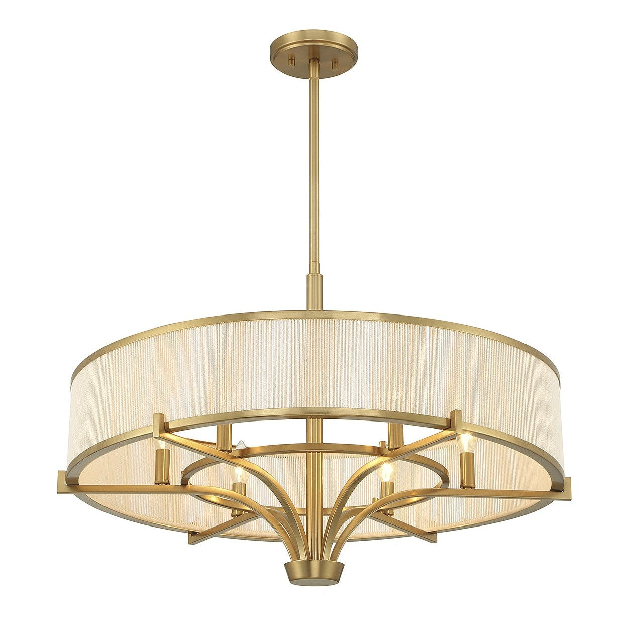 Savoy House - 1-7752-6-322 - Six Light Chandelier - Wynwood - Warm Brass