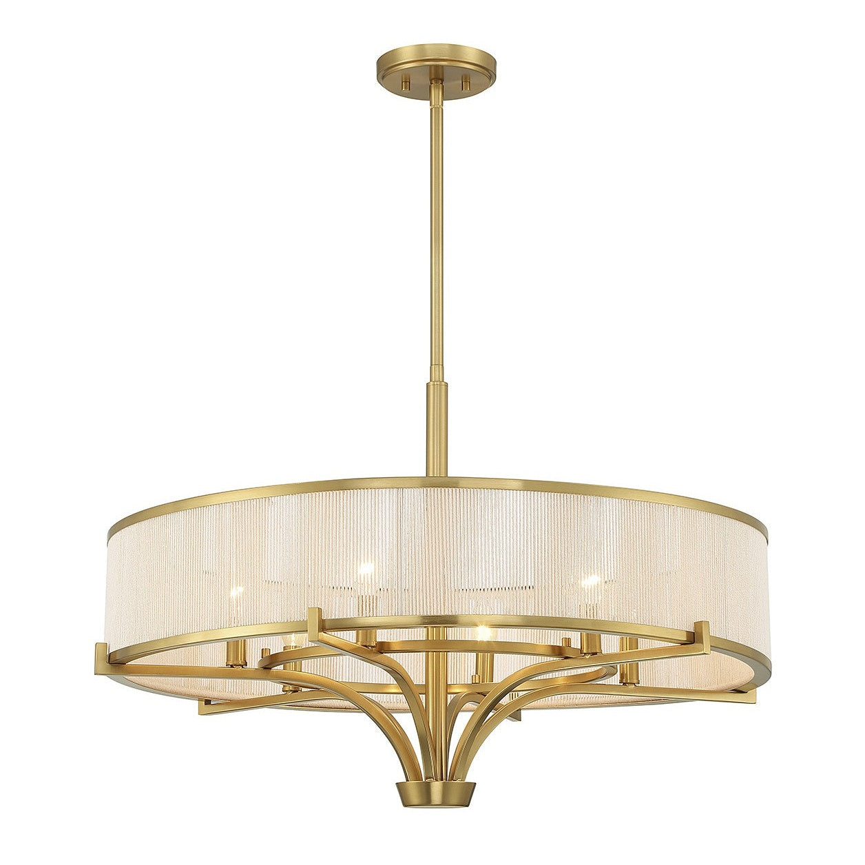 Savoy House - 1-7752-6-322 - Six Light Chandelier - Wynwood - Warm Brass