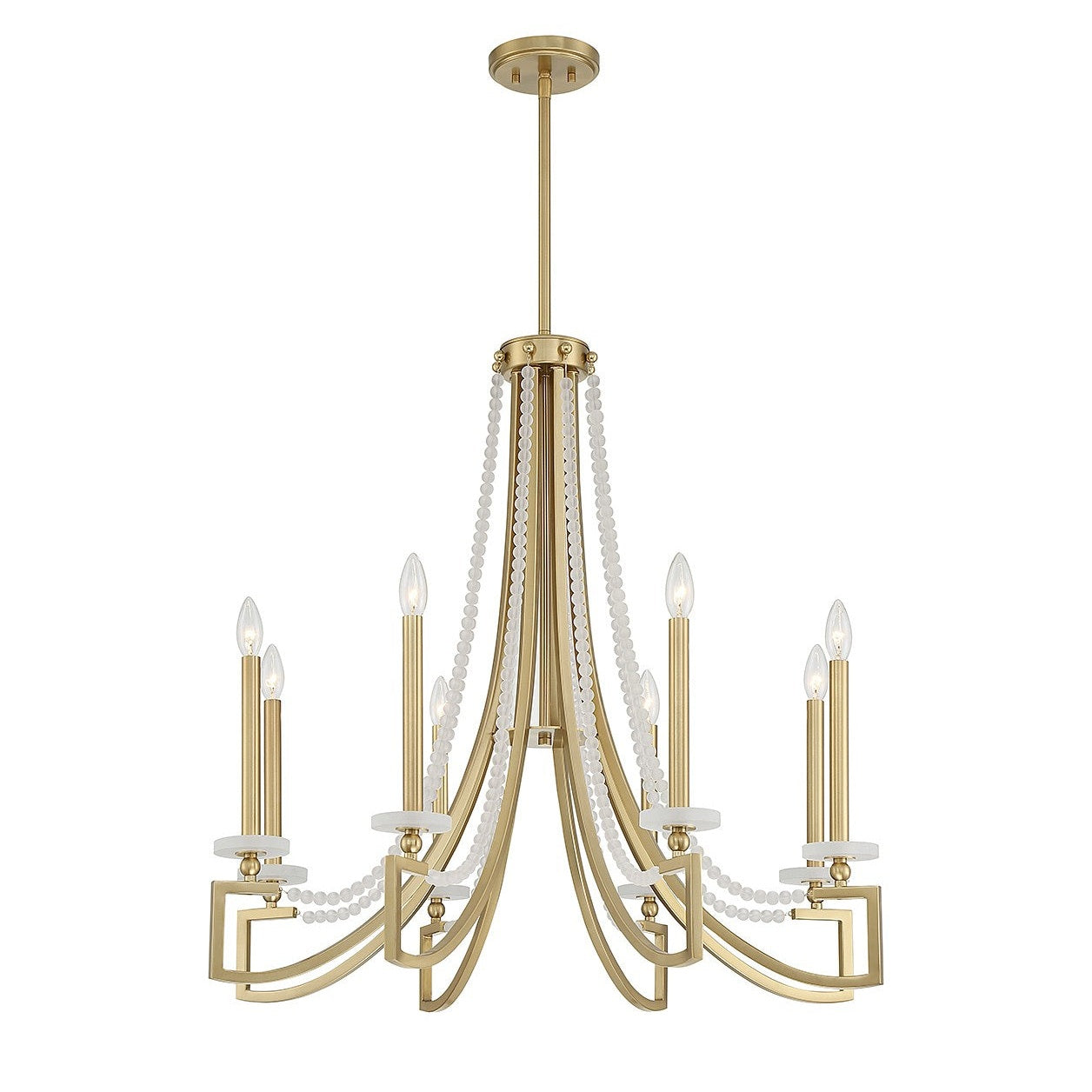 Savoy House - 1-8804-8-322 - Eight Light Chandelier - Helen - Warm Brass