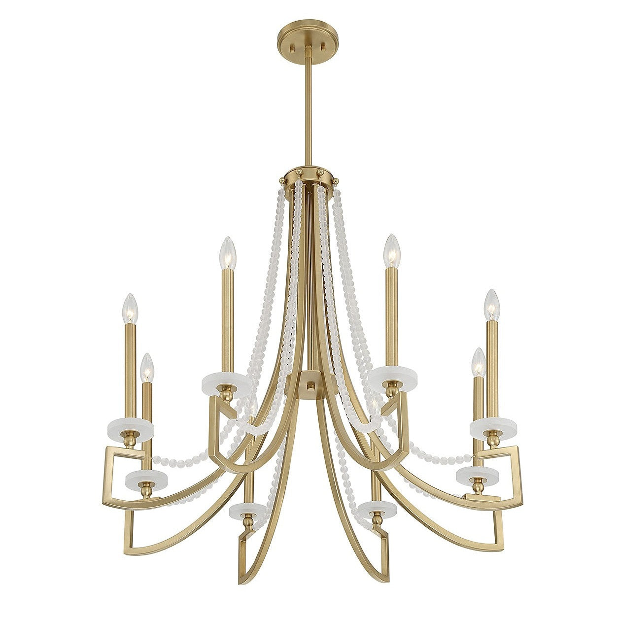Savoy House - 1-8804-8-322 - Eight Light Chandelier - Helen - Warm Brass