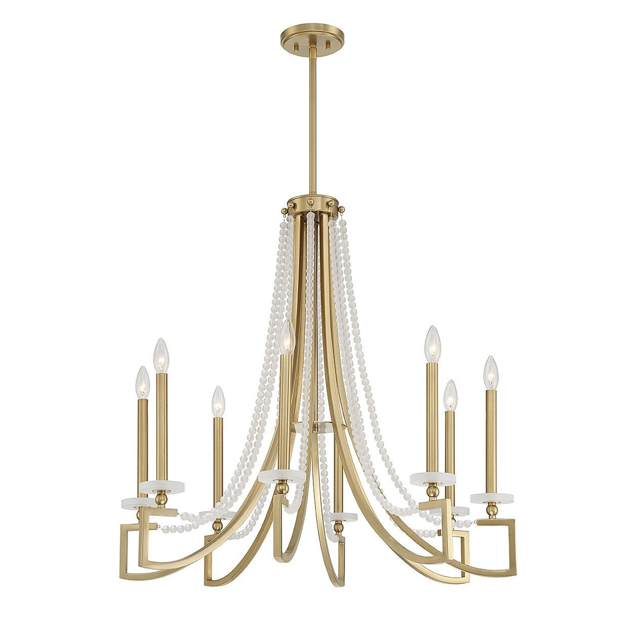 Savoy House - 1-8804-8-322 - Eight Light Chandelier - Helen - Warm Brass