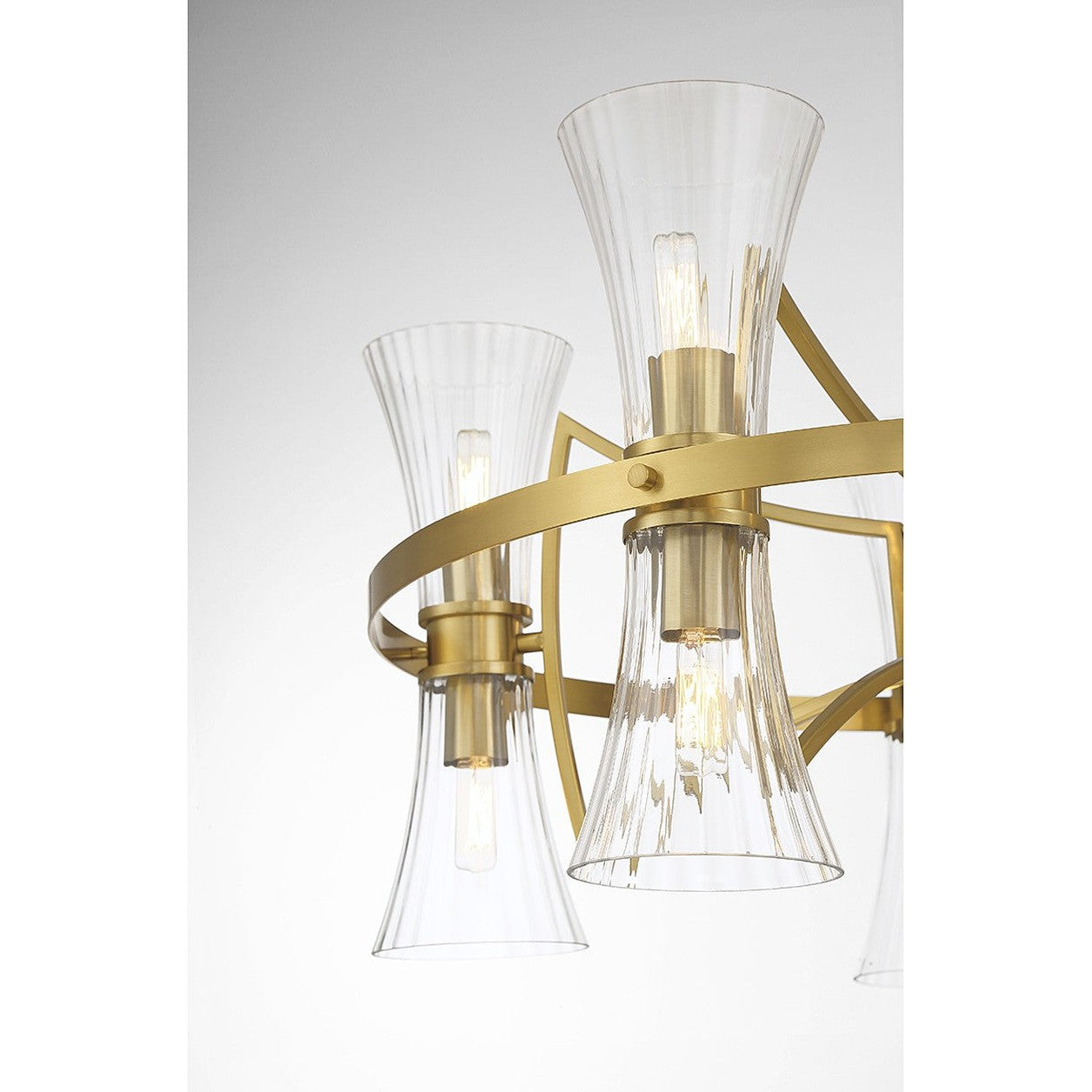Savoy House - 1-9704-10-322 - Ten Light Chandelier - Bennington - Warm Brass