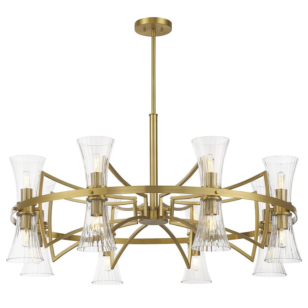Savoy House - 1-9705-16-322 - 16 Light Chandelier - Bennington - Warm Brass