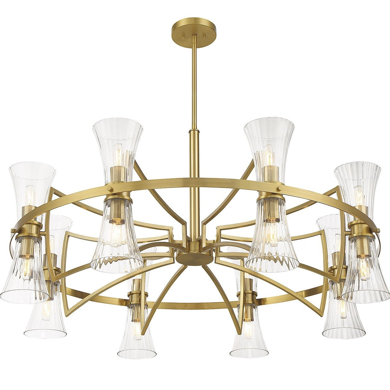 Savoy House - 1-9705-16-322 - 16 Light Chandelier - Bennington - Warm Brass