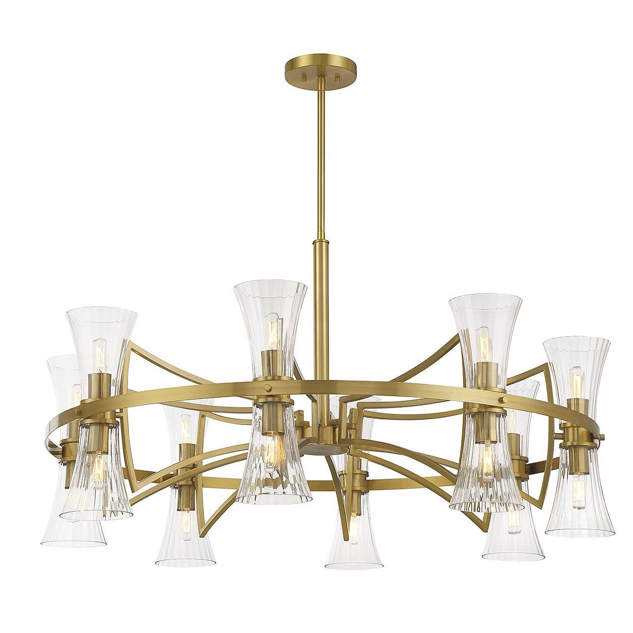 Savoy House - 1-9705-16-322 - 16 Light Chandelier - Bennington - Warm Brass