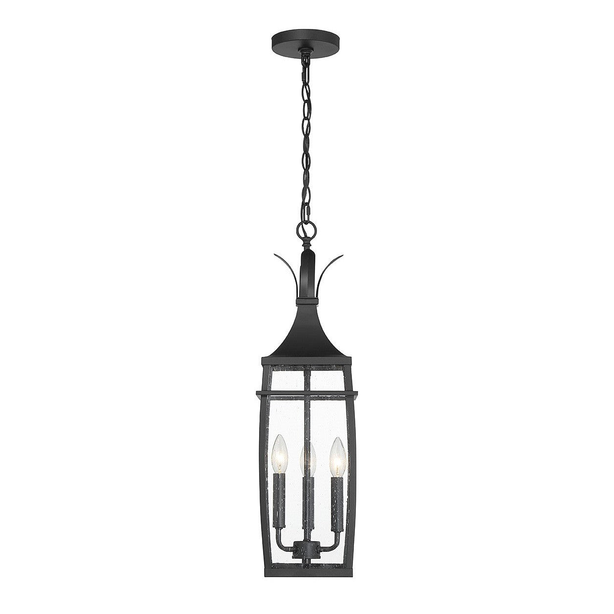 Savoy House - 5-763-BK - Three Light Outdoor Hanging Lantern - Montpelier - Matte Black
