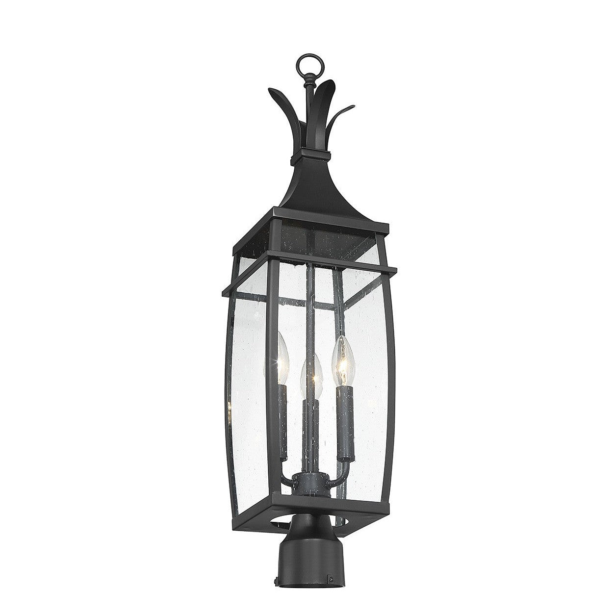 Savoy House - 5-769-BK - Three Light Outdoor Post Lantern - Montpelier - Matte Black