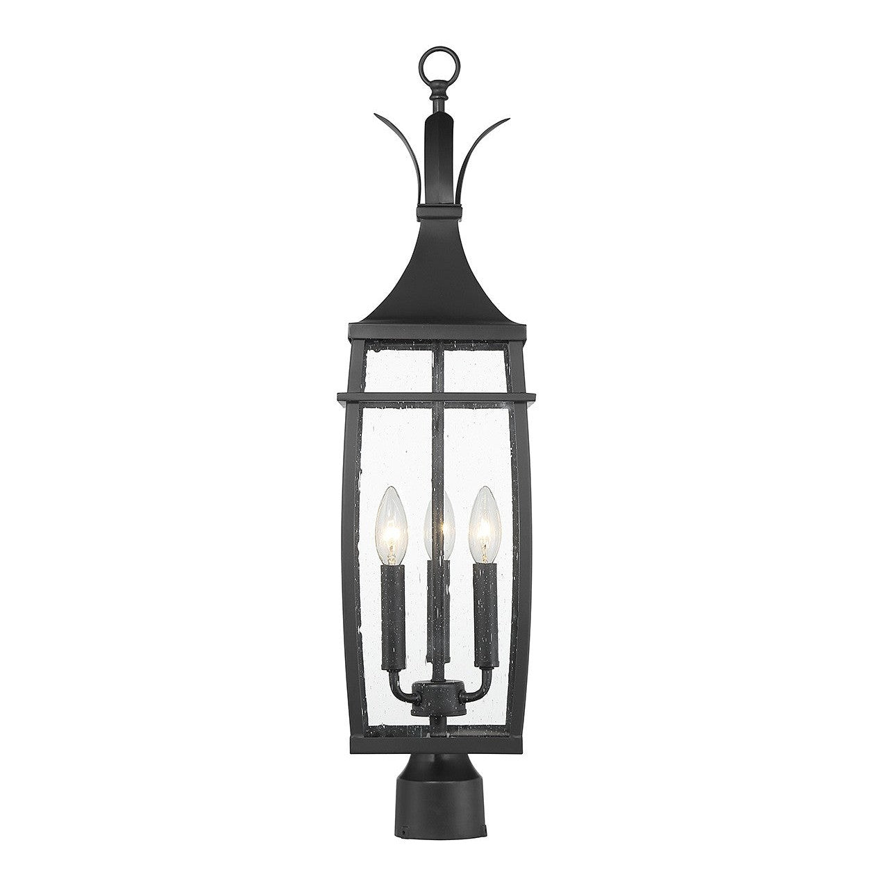 Savoy House - 5-769-BK - Three Light Outdoor Post Lantern - Montpelier - Matte Black