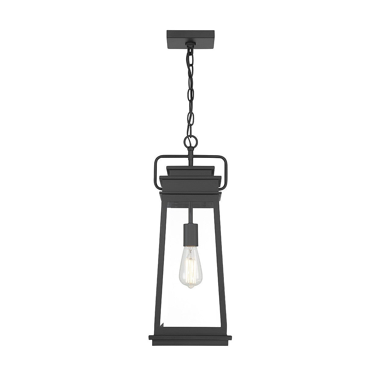 Savoy House - 5-816-BK - One Light Outdoor Hanging Lantern - Boone - Matte Black