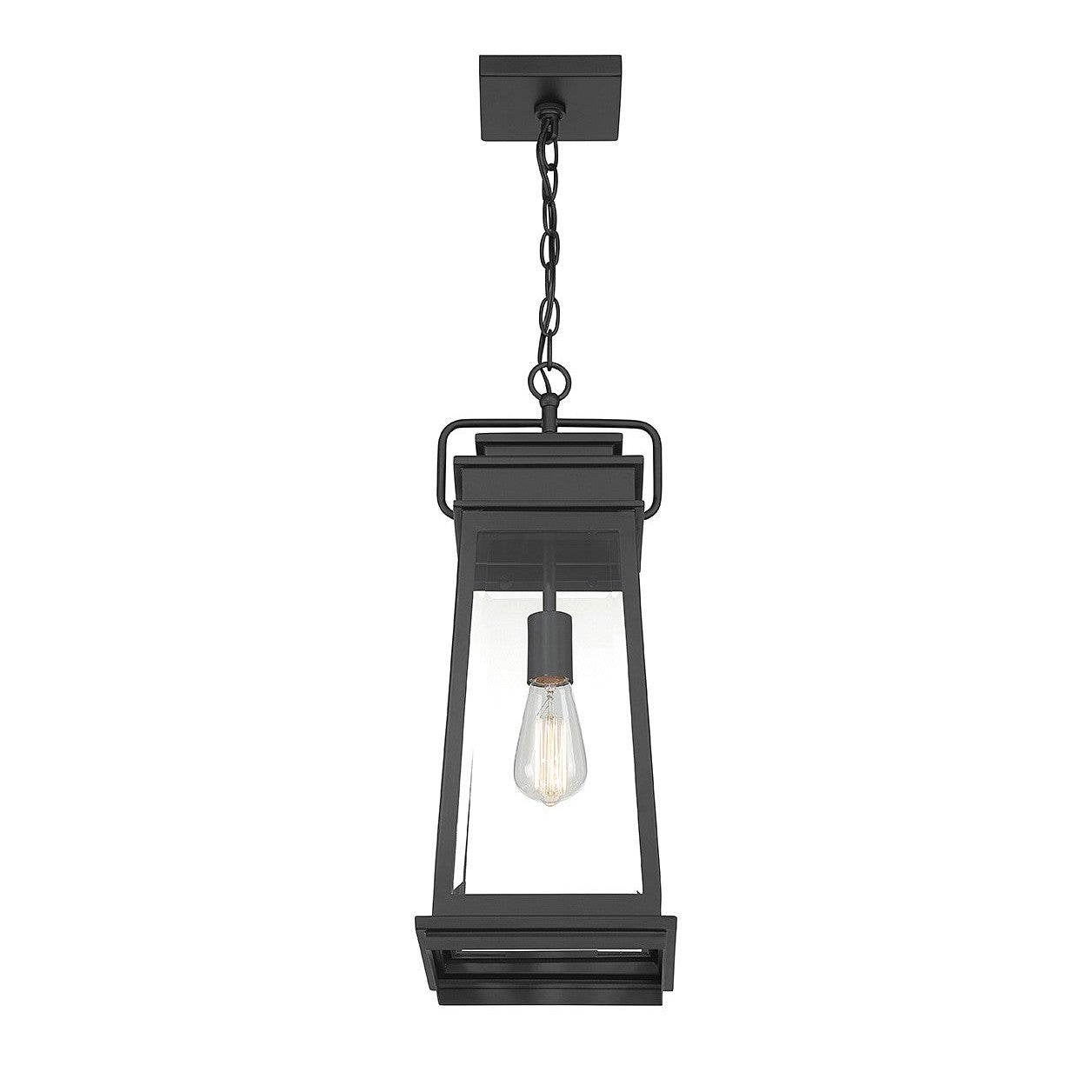 Savoy House - 5-816-BK - One Light Outdoor Hanging Lantern - Boone - Matte Black
