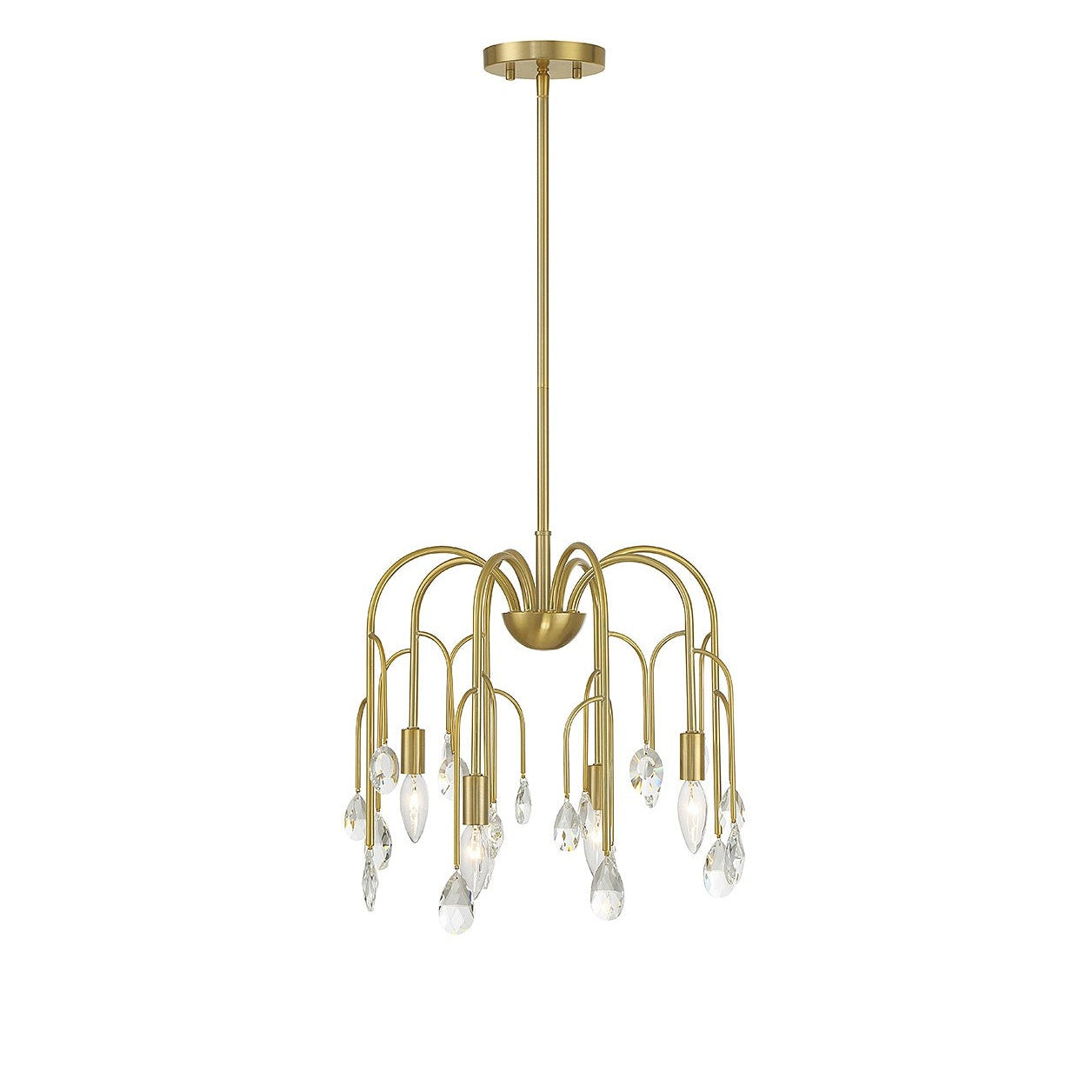 Savoy House - 6-6684-4-127 - Four Light Convertible Semi-Flush or Pendant - Anholt - Noble Brass