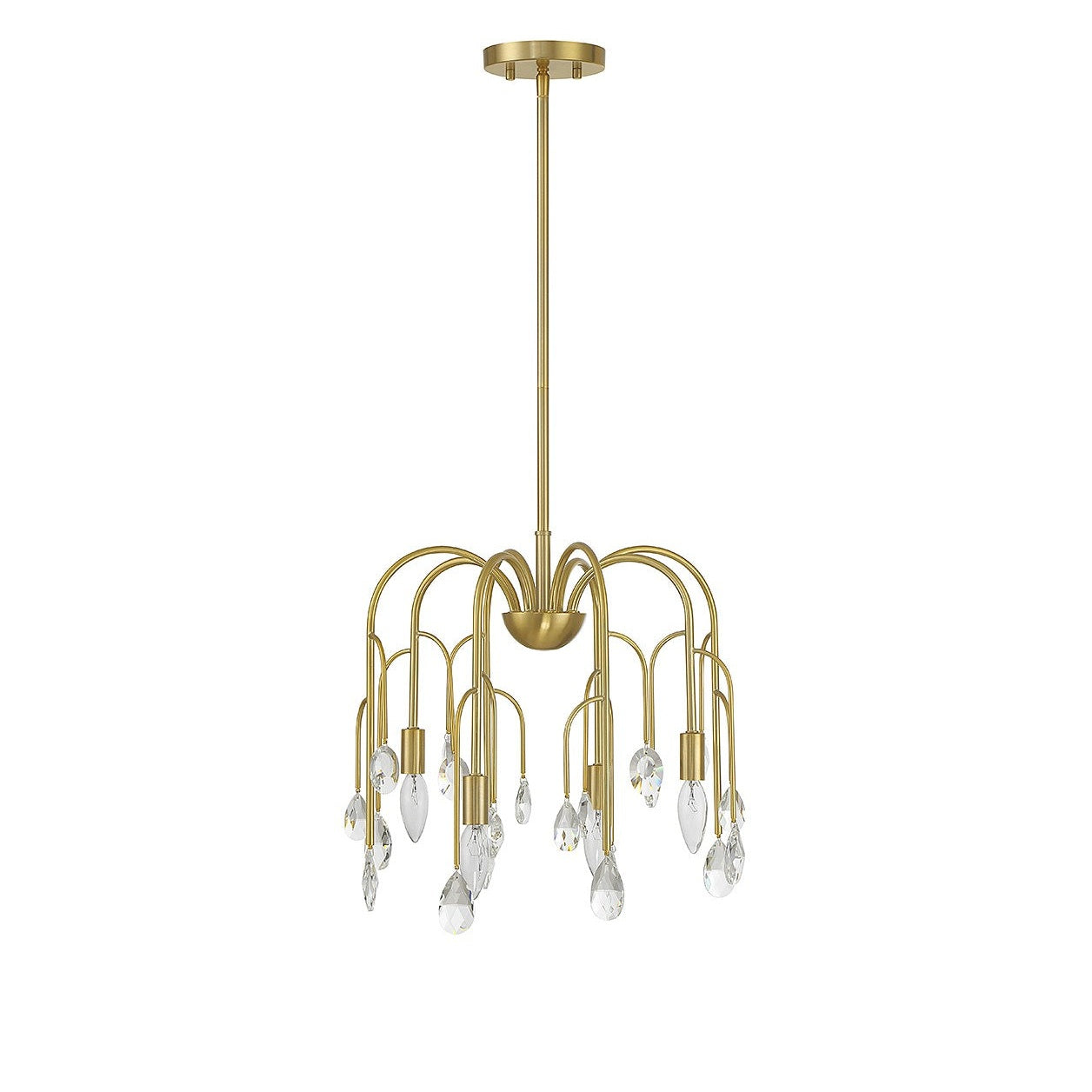 Savoy House - 6-6684-4-127 - Four Light Convertible Semi-Flush or Pendant - Anholt - Noble Brass
