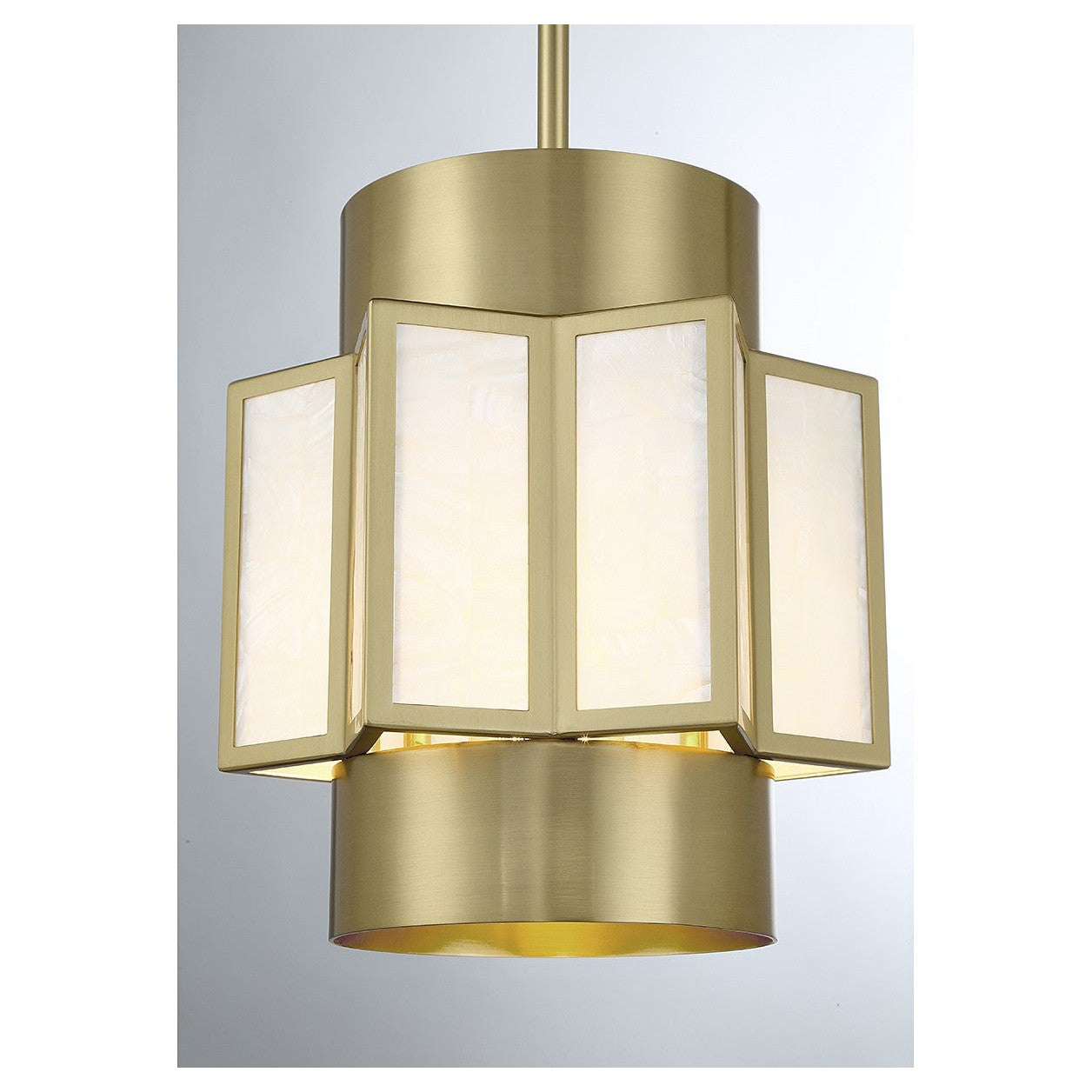 Savoy House - 7-3168-3-322 - Three Light Pendant - Gideon - Warm Brass