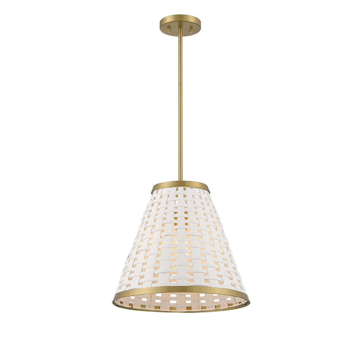 Savoy House - 7-3398-1-322 - One Light Pendant - Aster - Warm Brass