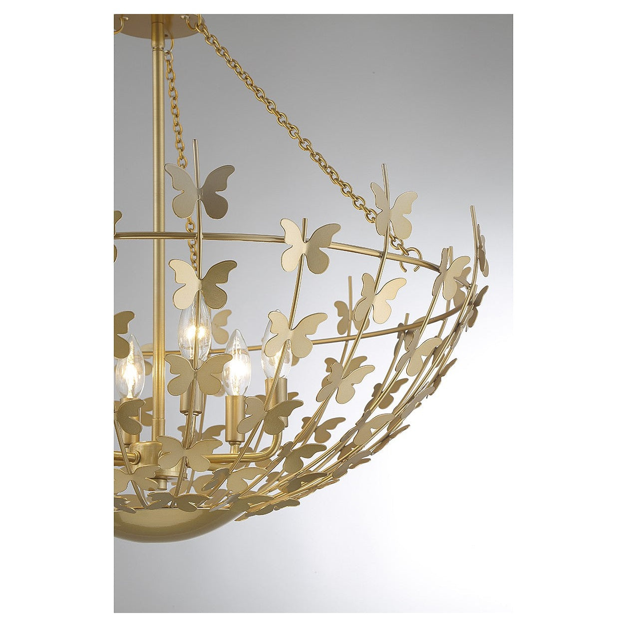 Savoy House - 7-4199-6-171 - Six Light Pendant - Birch - Burnished Brass