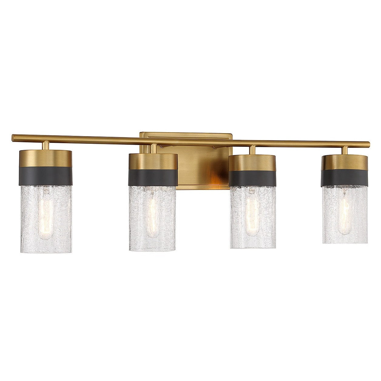 Savoy House - 8-3600-4-322 - Four Light Bathroom Vanity - Brickell - Warm Brass