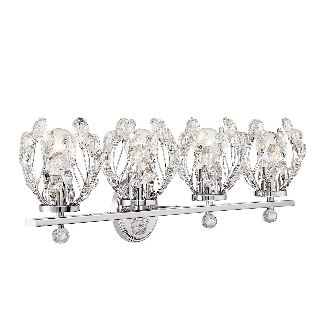 Savoy House - 8-6601-4-11 - Four Light Bathroom Vanity - Moreno - Chrome