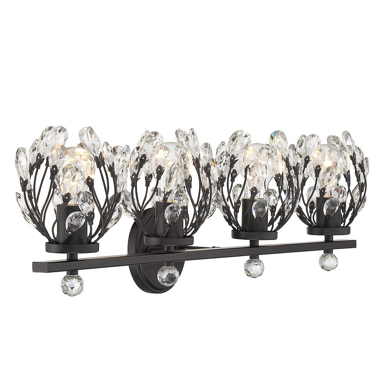 Savoy House - 8-6601-4-BK - Four Light Bathroom Vanity - Moreno - Matte Black
