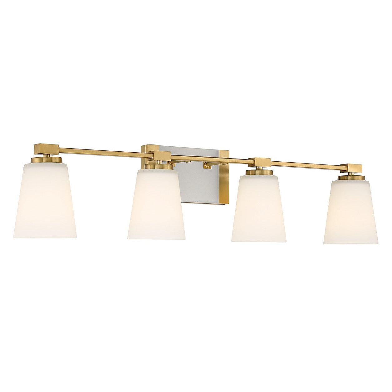 Savoy House - 8-6901-4-322 - Four Light Bathroom Vanity - Darby - Warm Brass