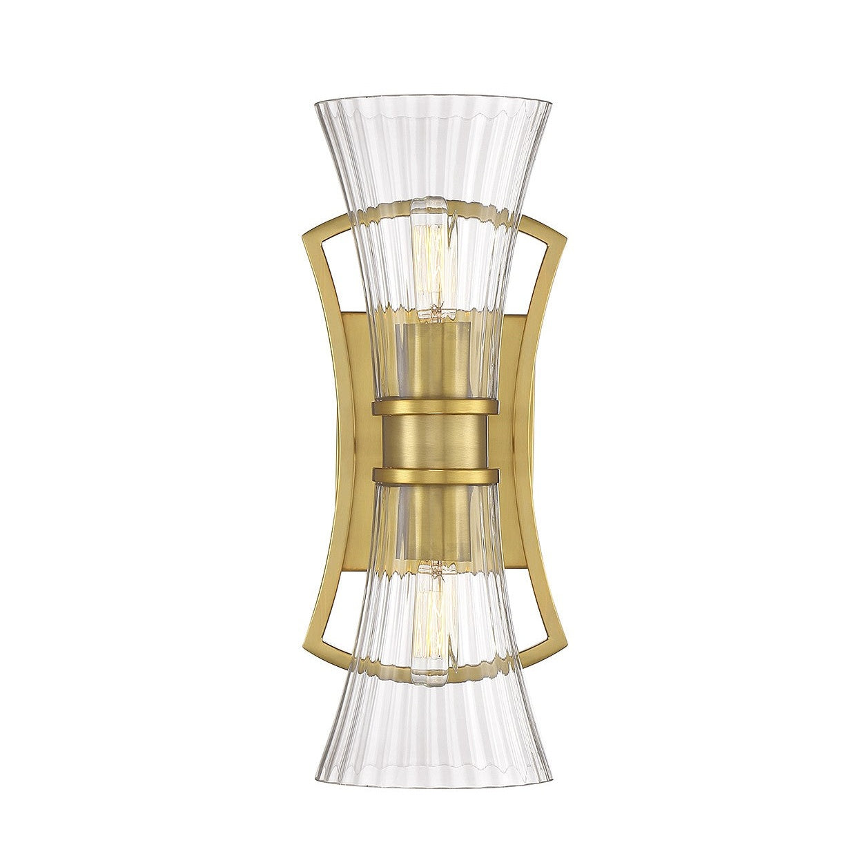 Savoy House - 9-9702-2-322 - Two Light Wall Sconce - Bennington - Warm Brass