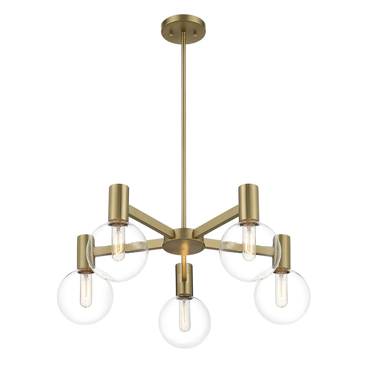 Savoy House - 1-3073-5-322 - Five Light Chandelier - Wright - Warm Brass