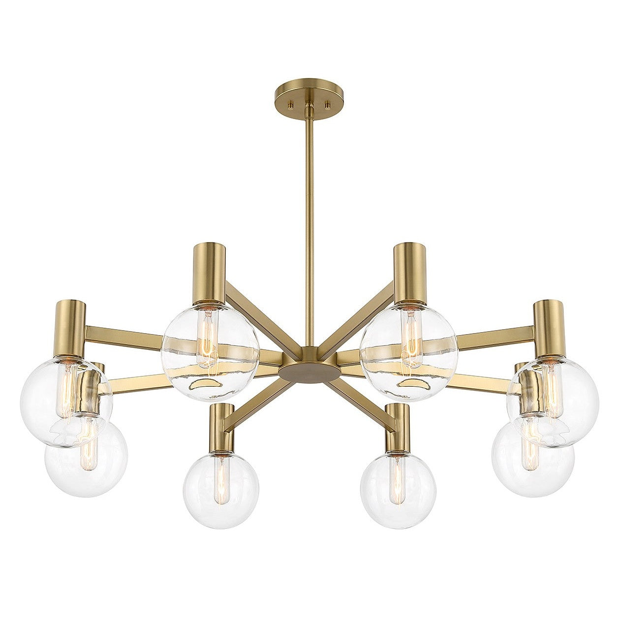 Savoy House - 1-3074-8-322 - Eight Light Chandelier - Wright - Warm Brass