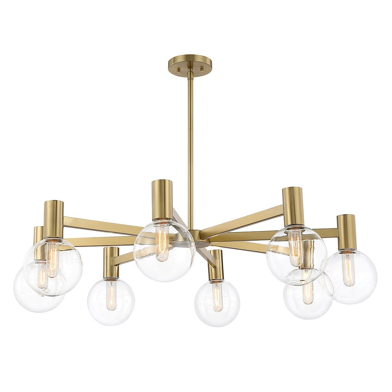 Savoy House - 1-3074-8-322 - Eight Light Chandelier - Wright - Warm Brass