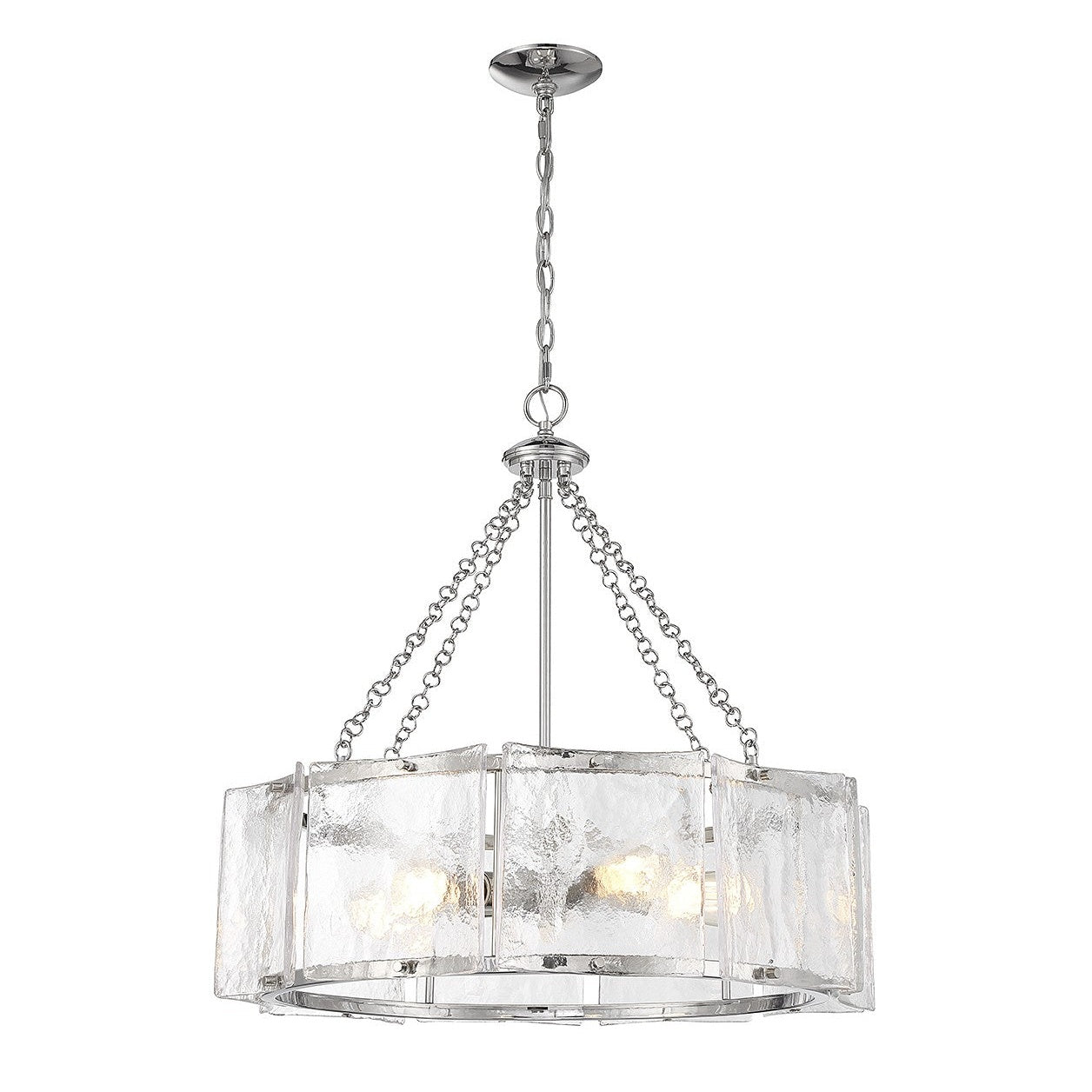 Savoy House - 1-8200-5-109 - Five Light Pendant - Genry - Polished Nickel