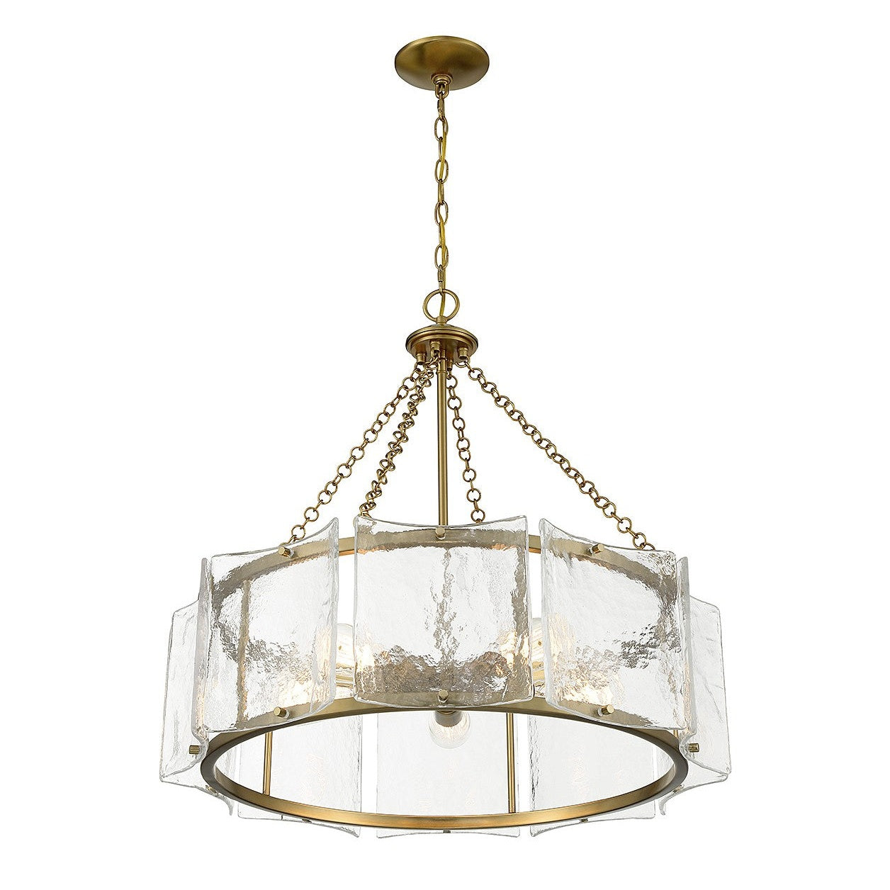 Savoy House - 1-8200-5-322 - Five Light Pendant - Genry - Warm Brass