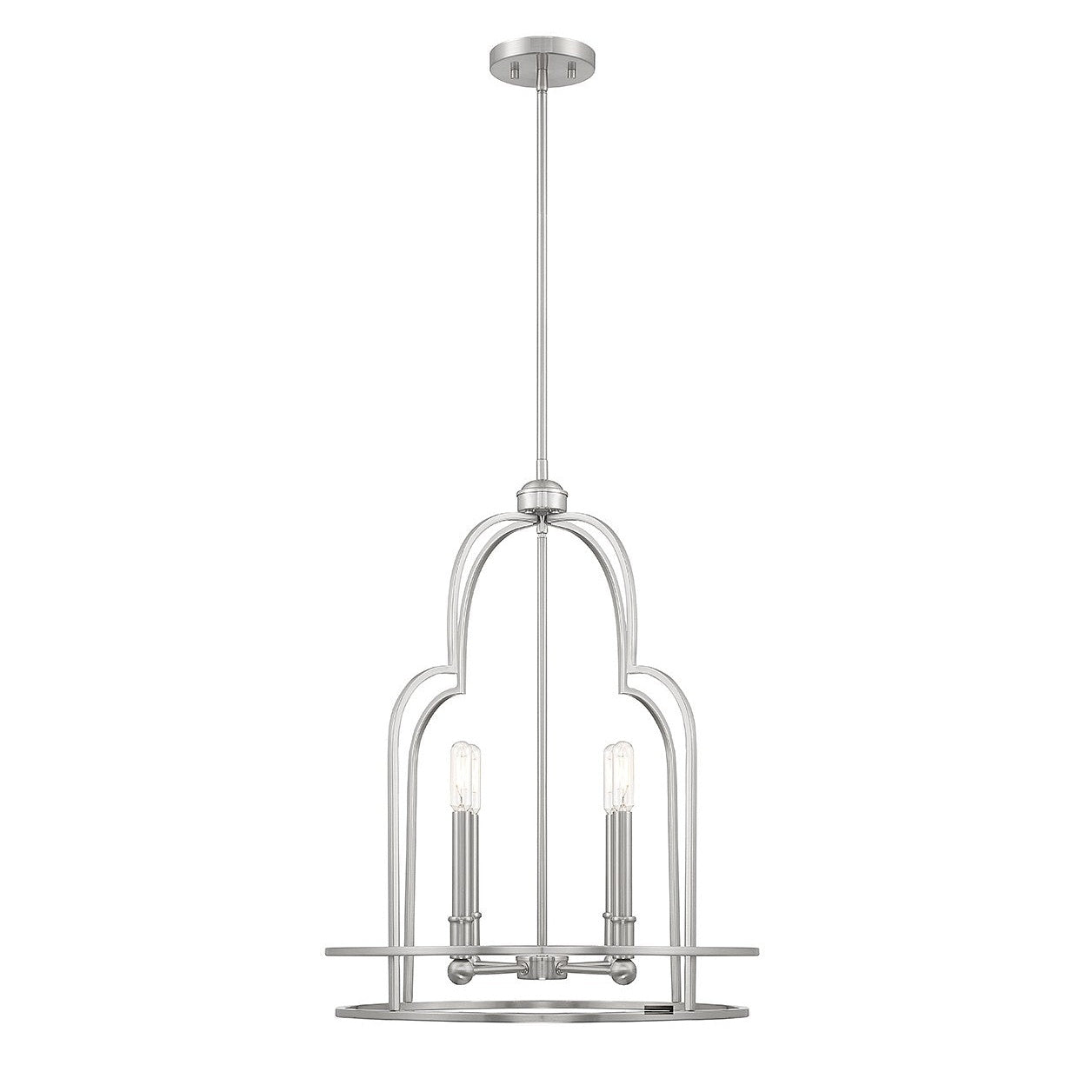 Savoy House - 3-6612-4-SN - Four Light Pendant - Diplomat - Satin Nickel