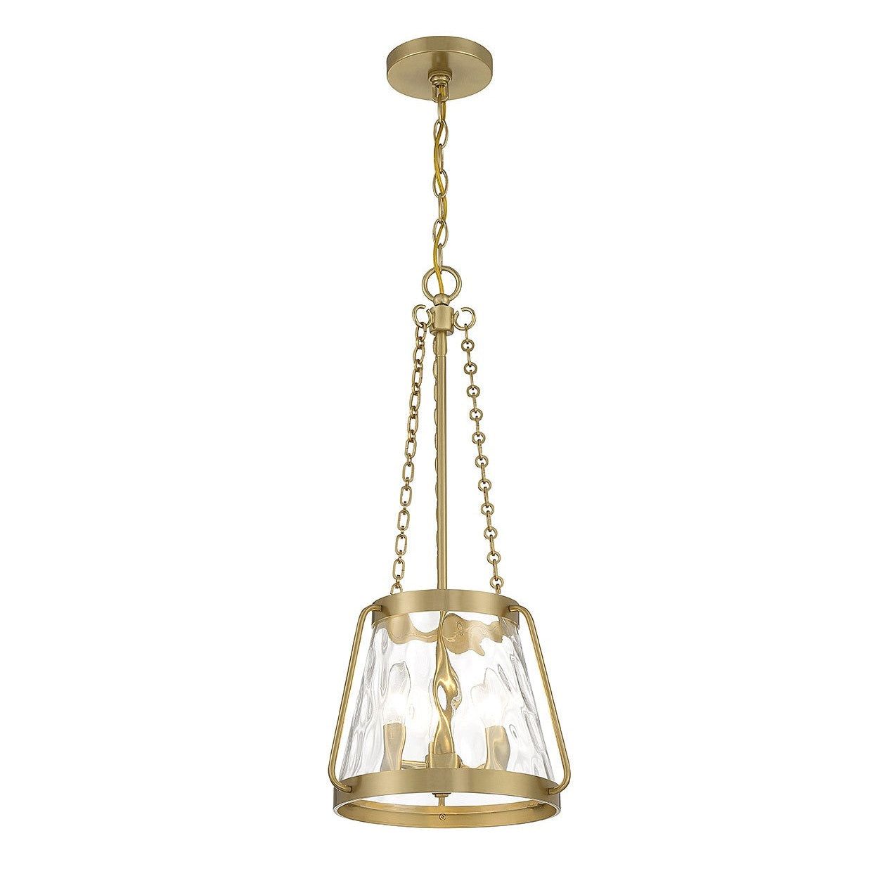 Savoy House - 7-1803-3-322 - Three Light Pendant - Crawford - Warm Brass