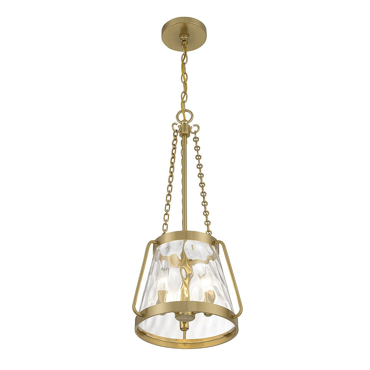 Savoy House - 7-1803-3-322 - Three Light Pendant - Crawford - Warm Brass