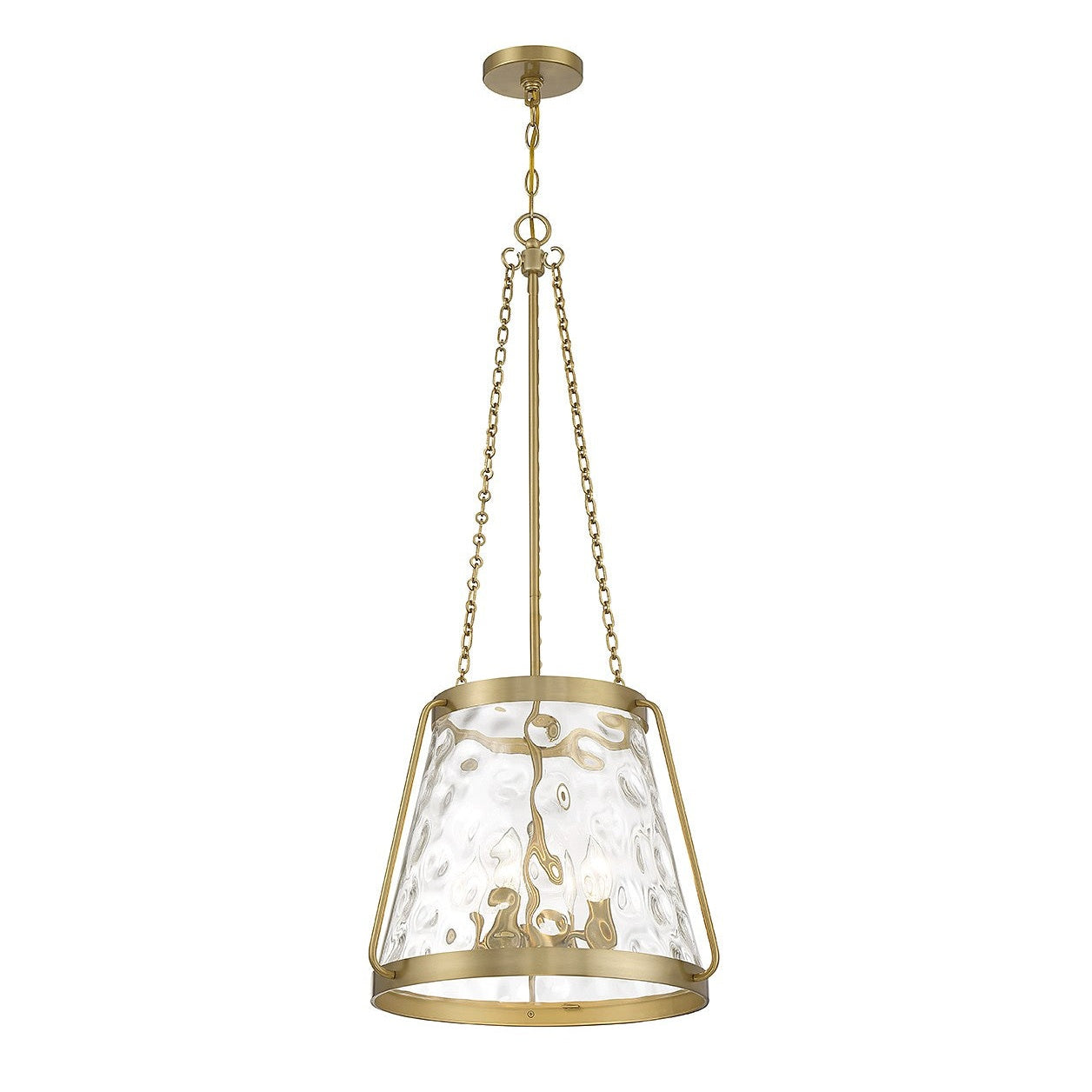 Savoy House - 7-1804-4-322 - Four Light Pendant - Crawford - Warm Brass