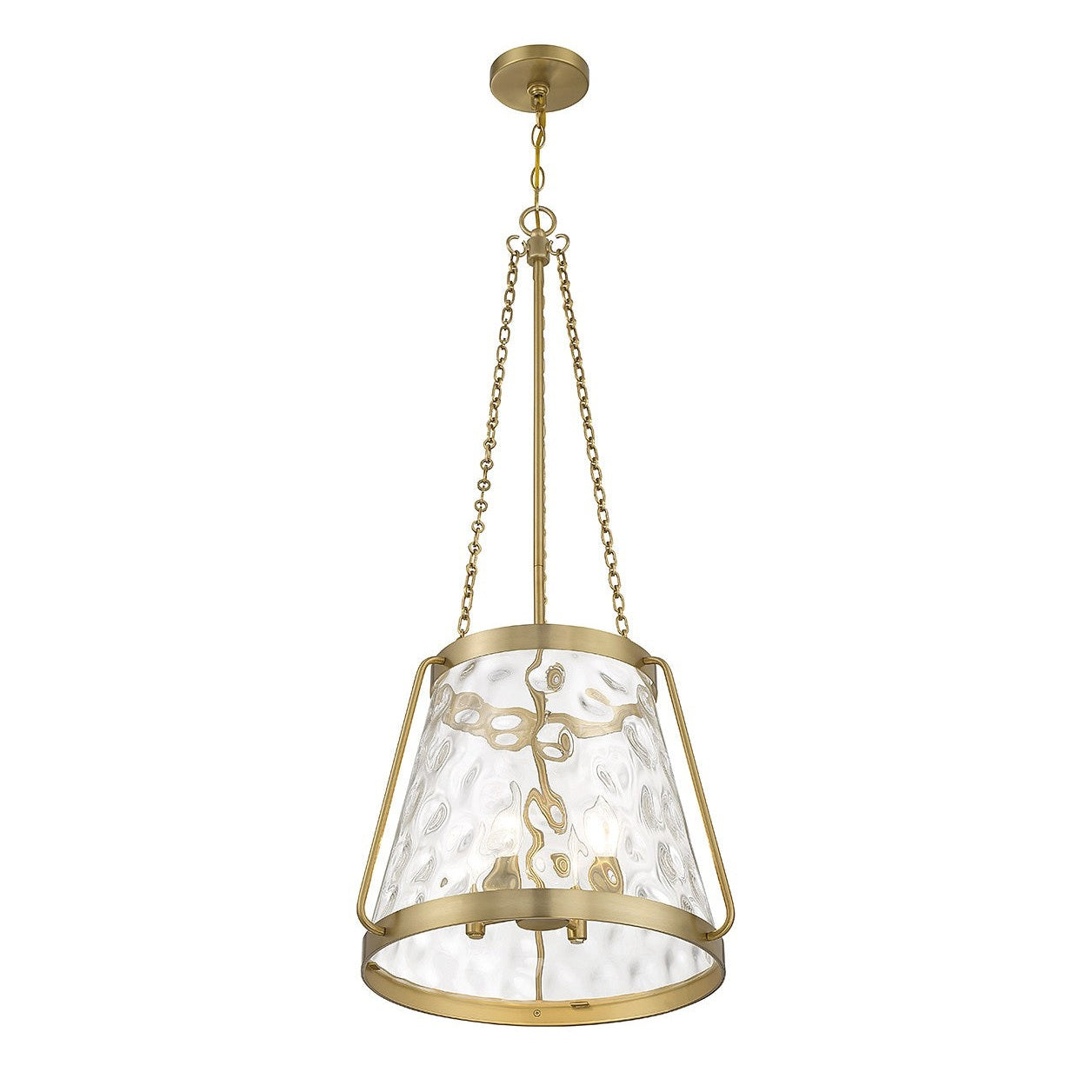 Savoy House - 7-1804-4-322 - Four Light Pendant - Crawford - Warm Brass