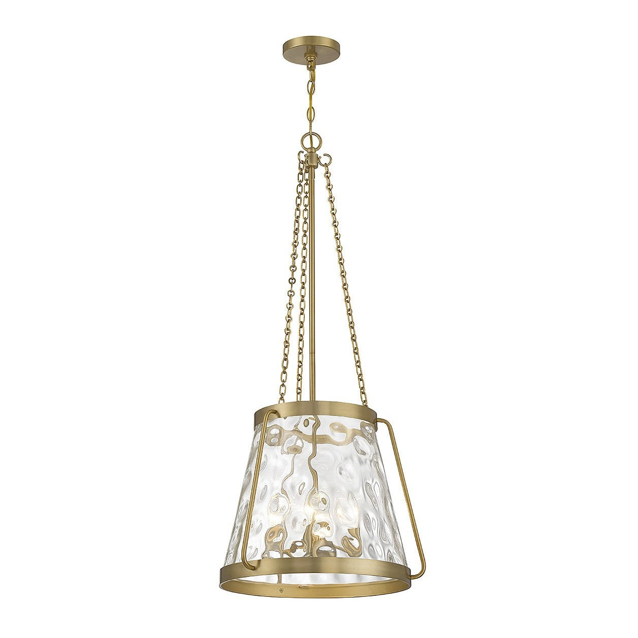 Savoy House - 7-1804-4-322 - Four Light Pendant - Crawford - Warm Brass