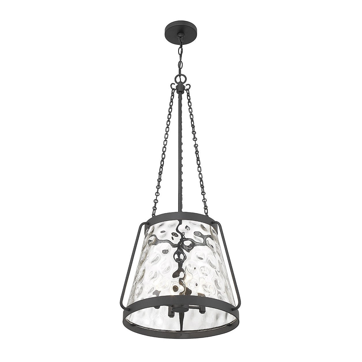 Savoy House - 7-1804-4-89 - Four Light Pendant - Crawford - Matte Black